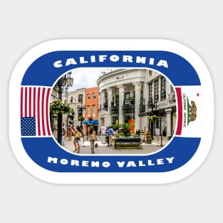 California, Moreno Valley City, USA Sticker